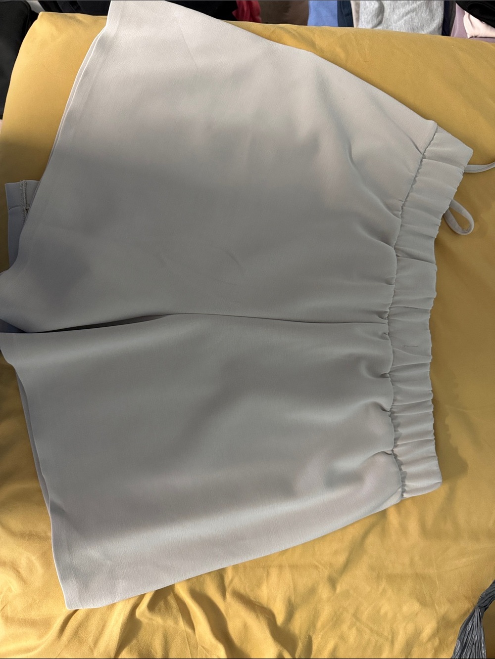High-Waist Light Gray Women's Relaxed Shorts